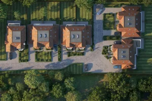 St Margarets Mews aerial CGI by IDM Properties